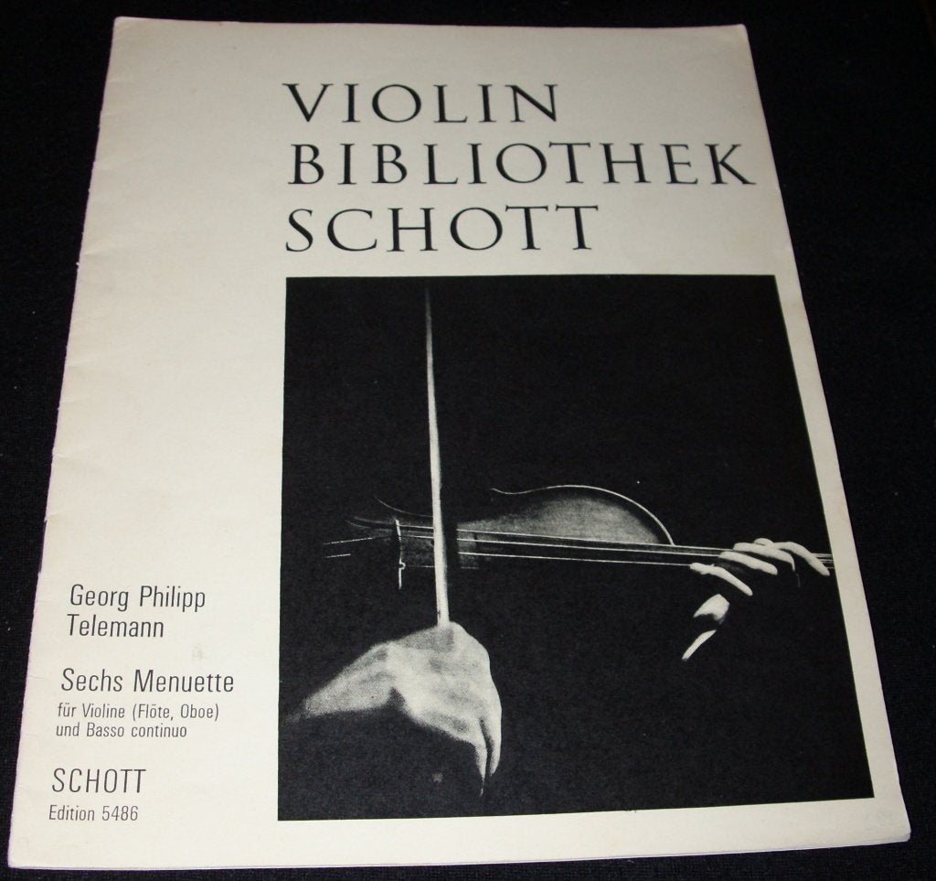 Violin Bibliothek Schott - Georg Philipp Telemann, Sechs Me, Muziek en Instrumenten, Gebruikt, Klassiek, Ophalen of Verzenden