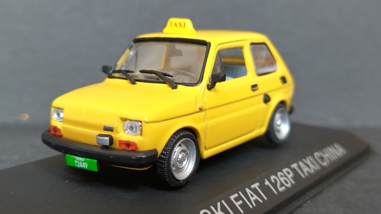 Fiat 126 P Polski Taxi China 1:43 Maluch Collection Pol, Overige merken, Auto, Verzenden, .