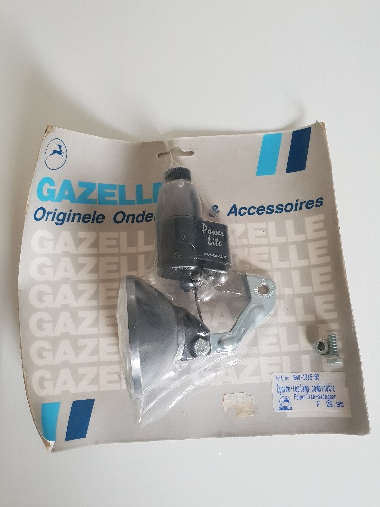 gazelle koplamp / dynamo fietsverlichting koplamp fiets, Ophalen, Nieuw, Dynamo, Voorlicht