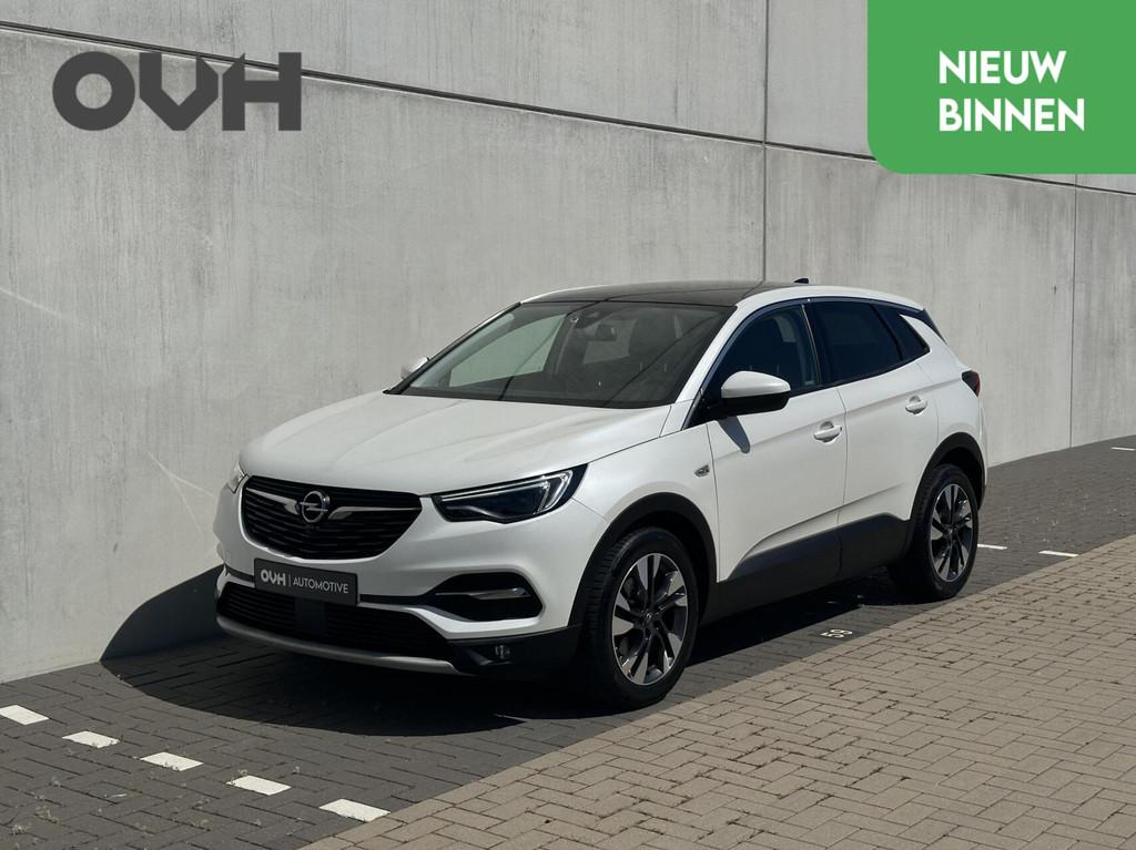 Opel Grandland X 1.2 Turbo Ultimate | Pano | leder | revisie, Lichtsensor, Gebruikt, 1199 cc, Wit