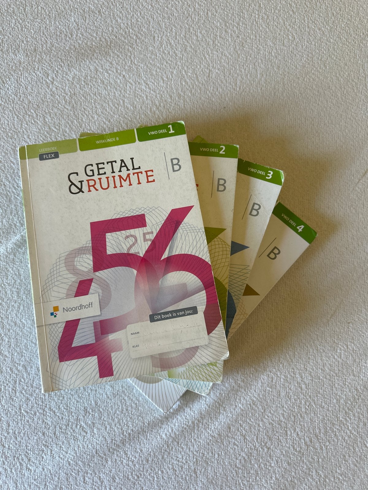 Getal en Ruimte Wiskunde B VWO editie 12 (delen 1-4), Ophalen of Verzenden, Gelezen, VWO, Wiskunde B