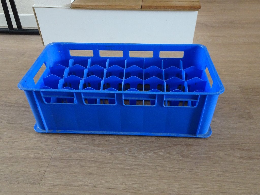 Vintage krat voor 32 flessen, Doe-het-zelf en Verbouw, Gebruikt, Minder dan 35 cm, Minder dan 50 cm, Ophalen of Verzenden