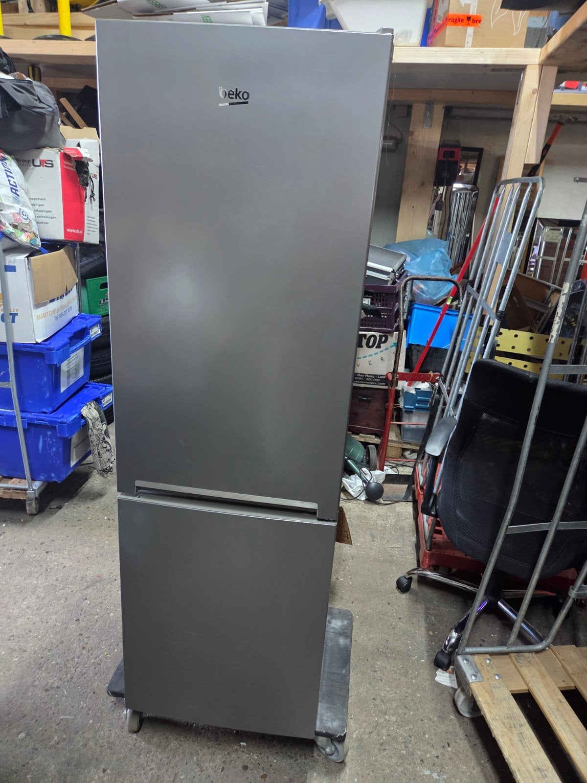 Beko Koel-vriescombinatie, Ophalen, Gebruikt, 200 liter of meer, 60 cm of meer