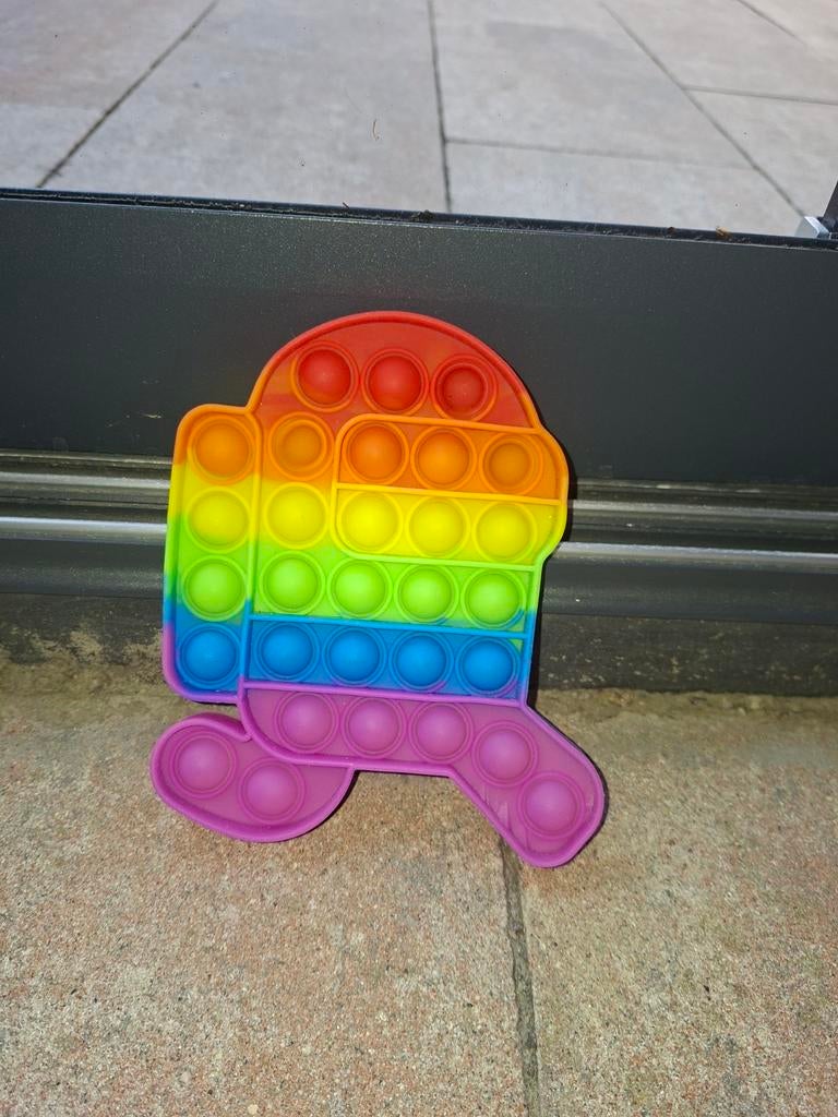 Pop It Fidget Toy Among Us Regenboog, Kinderen en Baby's, Ophalen of Verzenden, Zo goed als nieuw, Jongen of Meisje