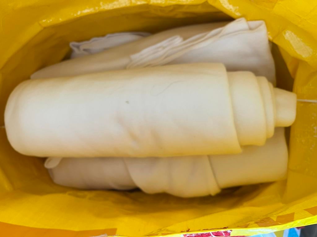 4 Witte Kleedjes - Eenmalig gebruikt voor bruiloft, Ophalen, Zo goed als nieuw