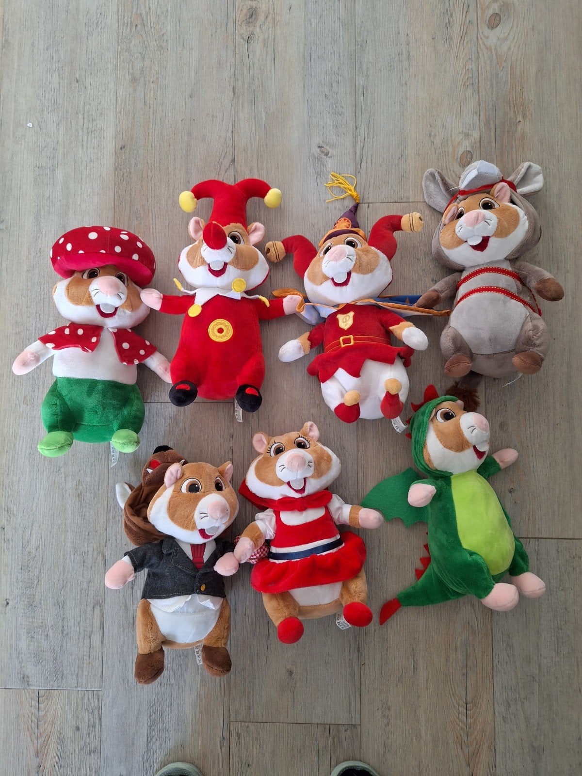 Efteling  AH Hamsters en Kikkerprins Knuffels (8 stuks), Verzamelen, Efteling, Zo goed als nieuw, Ophalen of Verzenden