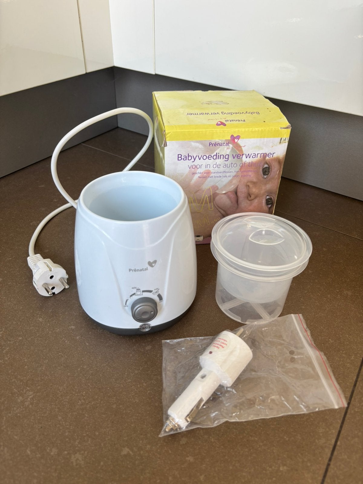 Prenatal babyvoeding verwarmer flessenverwarmer thuis & auto, Ophalen of Verzenden
