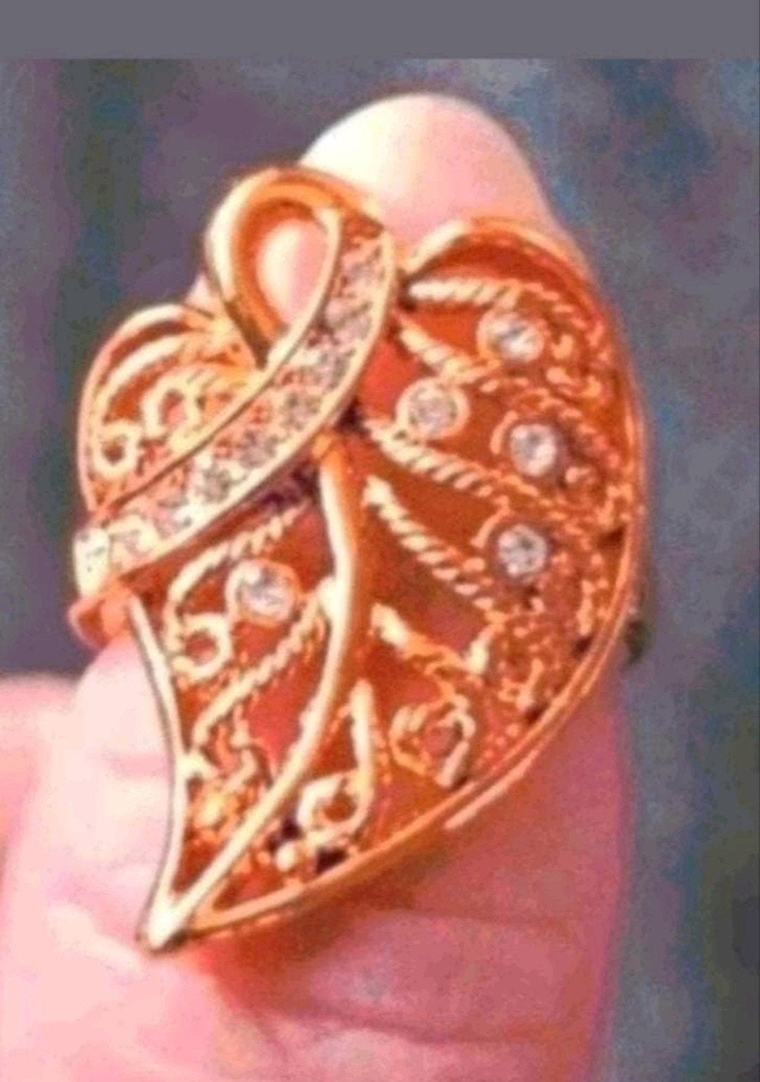 Ring blad maat 18, Sieraden, Tassen en Uiterlijk, Ringen, Verzenden, Nieuw, Goud