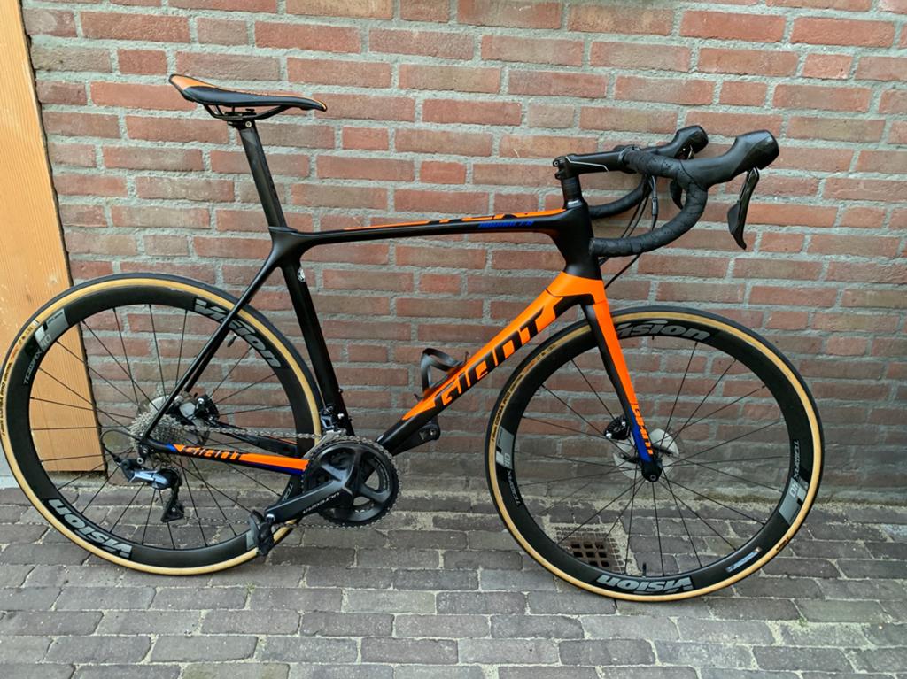 Giant tcr advanced L disc, Ophalen, Carbon, Giant, Zo goed als nieuw