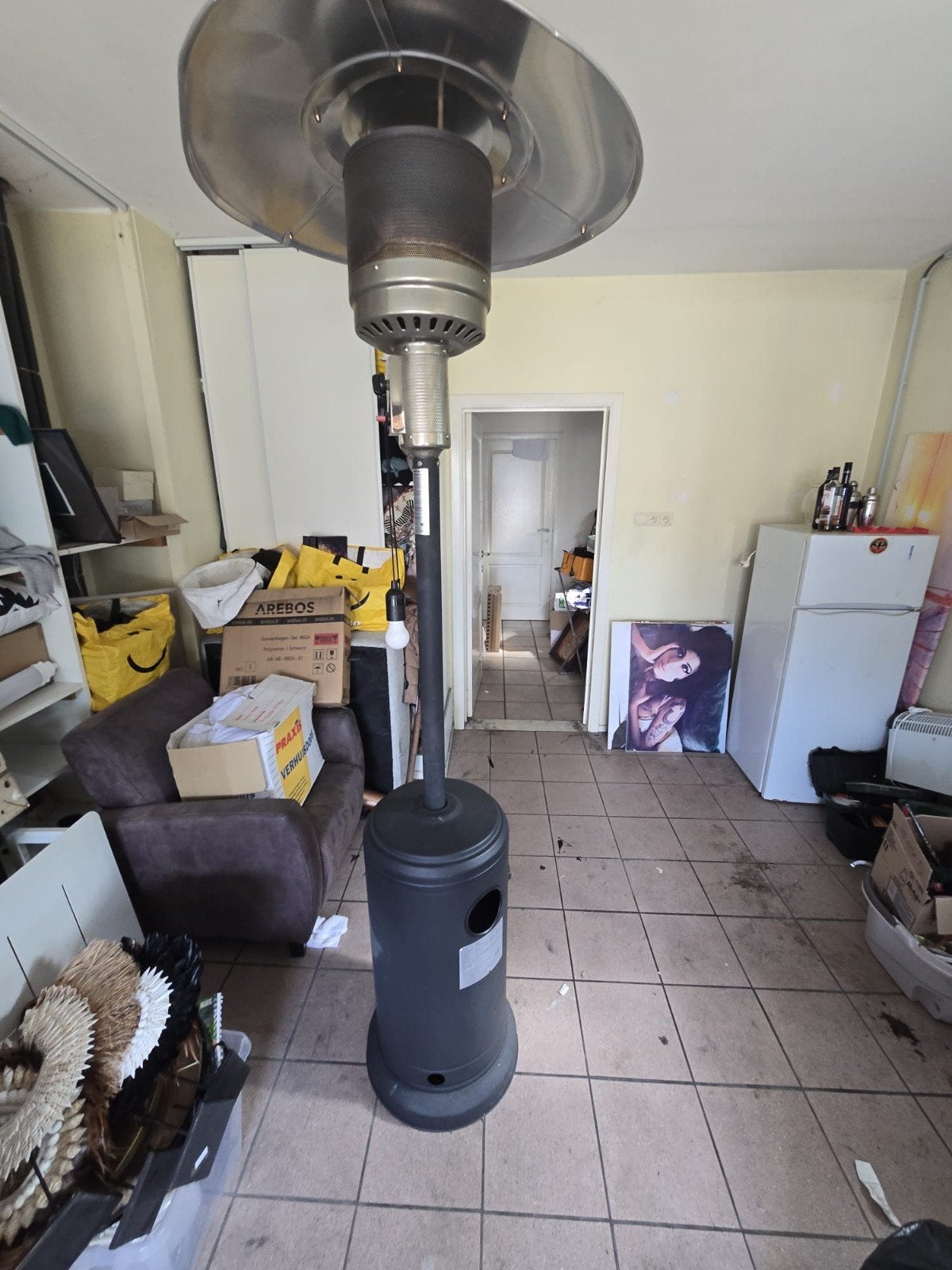 Terrasverwarmer op gas - ideaal voor buiten, Tuin en Terras, Ophalen of Verzenden, Gebruikt, Gas, Vloer