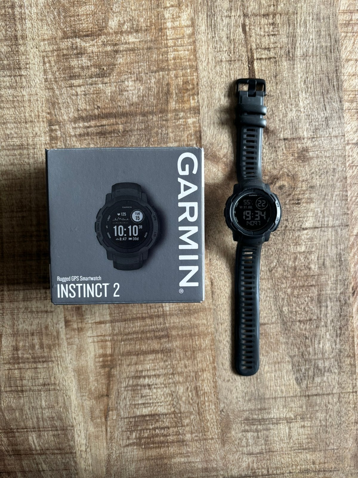 Garmin Instinct 2, Ophalen, Zwart, Zo goed als nieuw, Waterdicht
