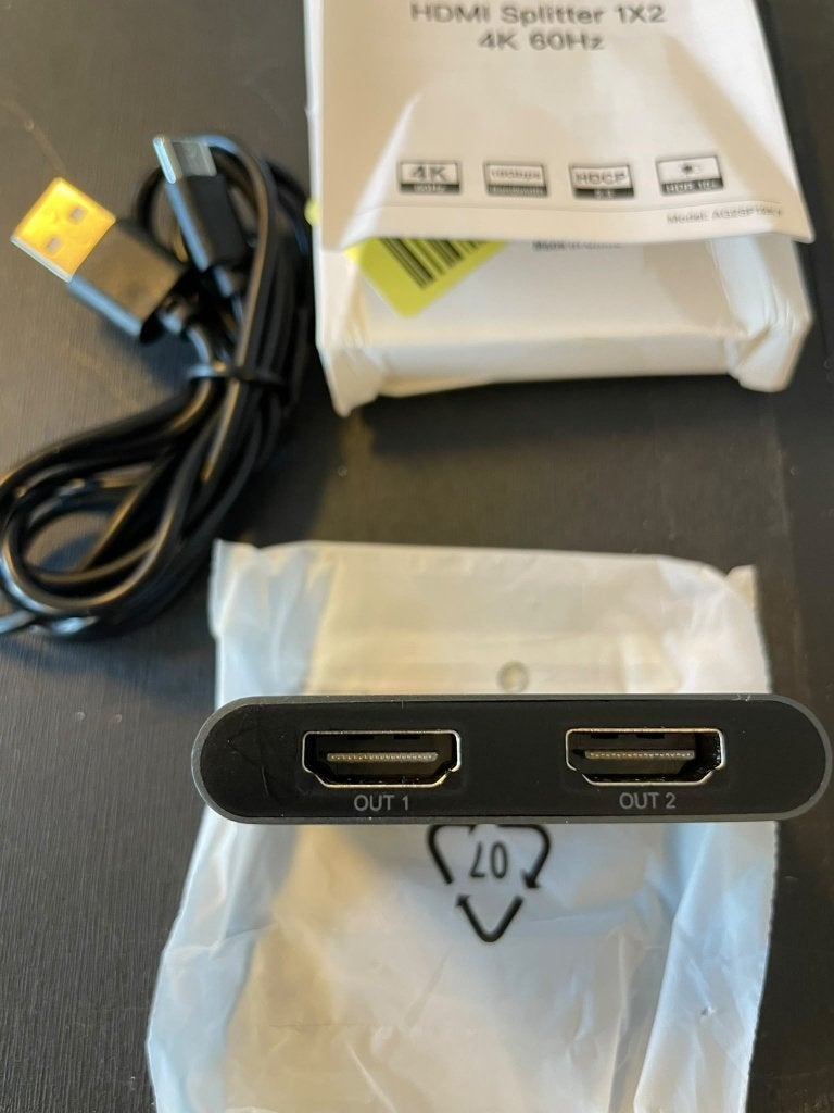 Avidgram HDMI Splitter 1x2 (4K @ 60Hz) – Nieuw in doos, Nieuw, DEVENTER, Minder dan 2 meter, HDMI-kabel