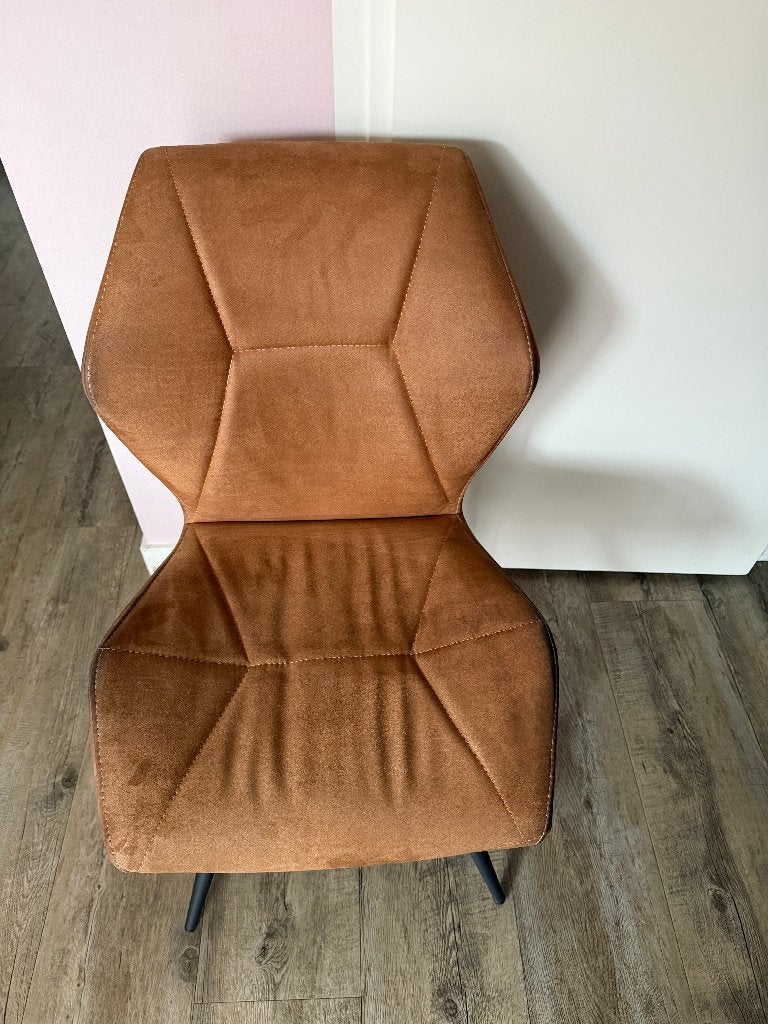 3 Eetkamer Stoelen - Cognac, Ophalen, Gebruikt, Overige kleuren, Drie