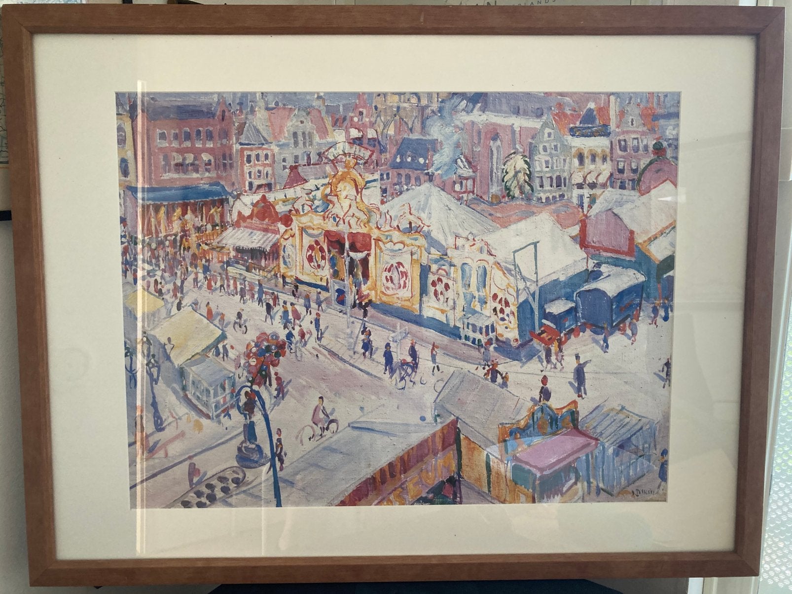 Johan Dijkstra (De Ploeg), reproductie Groninger Meikermis, Antiek en Kunst, Ophalen