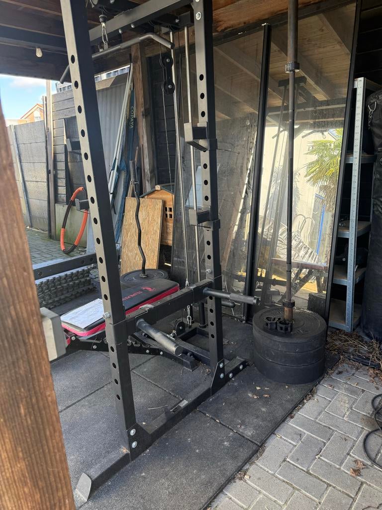 Complete Taurus Home Gym – barbell, kabelstation, Ophalen, Gebruikt, Krachtstation, Armen