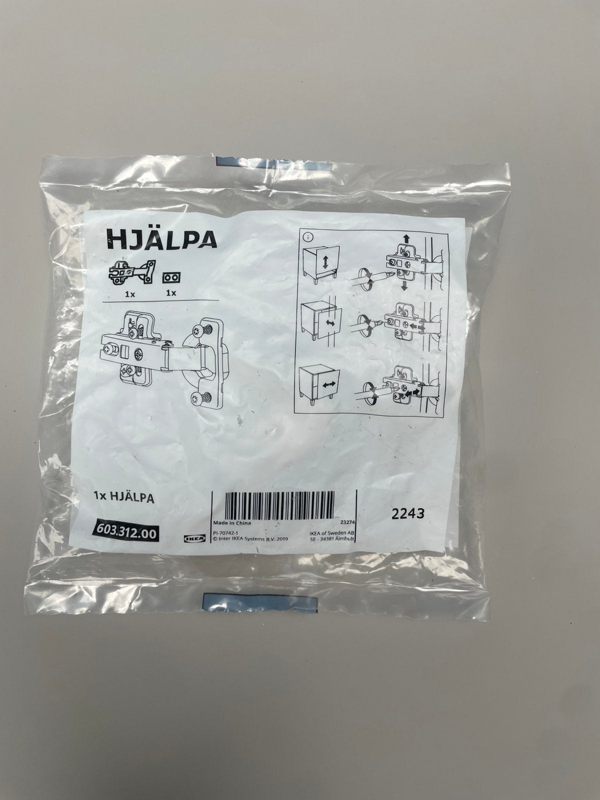 HJÄLPA scharnieren 603.312.00 IKEA, Ophalen, Zo goed als nieuw, Overige typen, Minder dan 100 cm