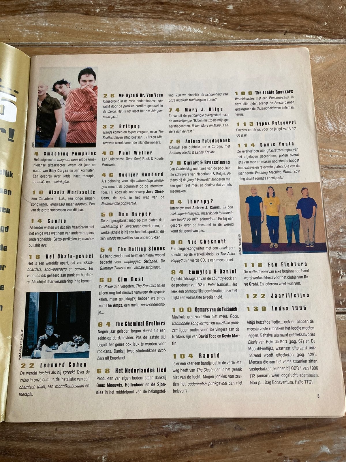 OOR Magazine 1995 Smashing Pumpkins RANCID Foo Fighters, Ophalen of Verzenden, Zo goed als nieuw, Muziek, Film of Tv