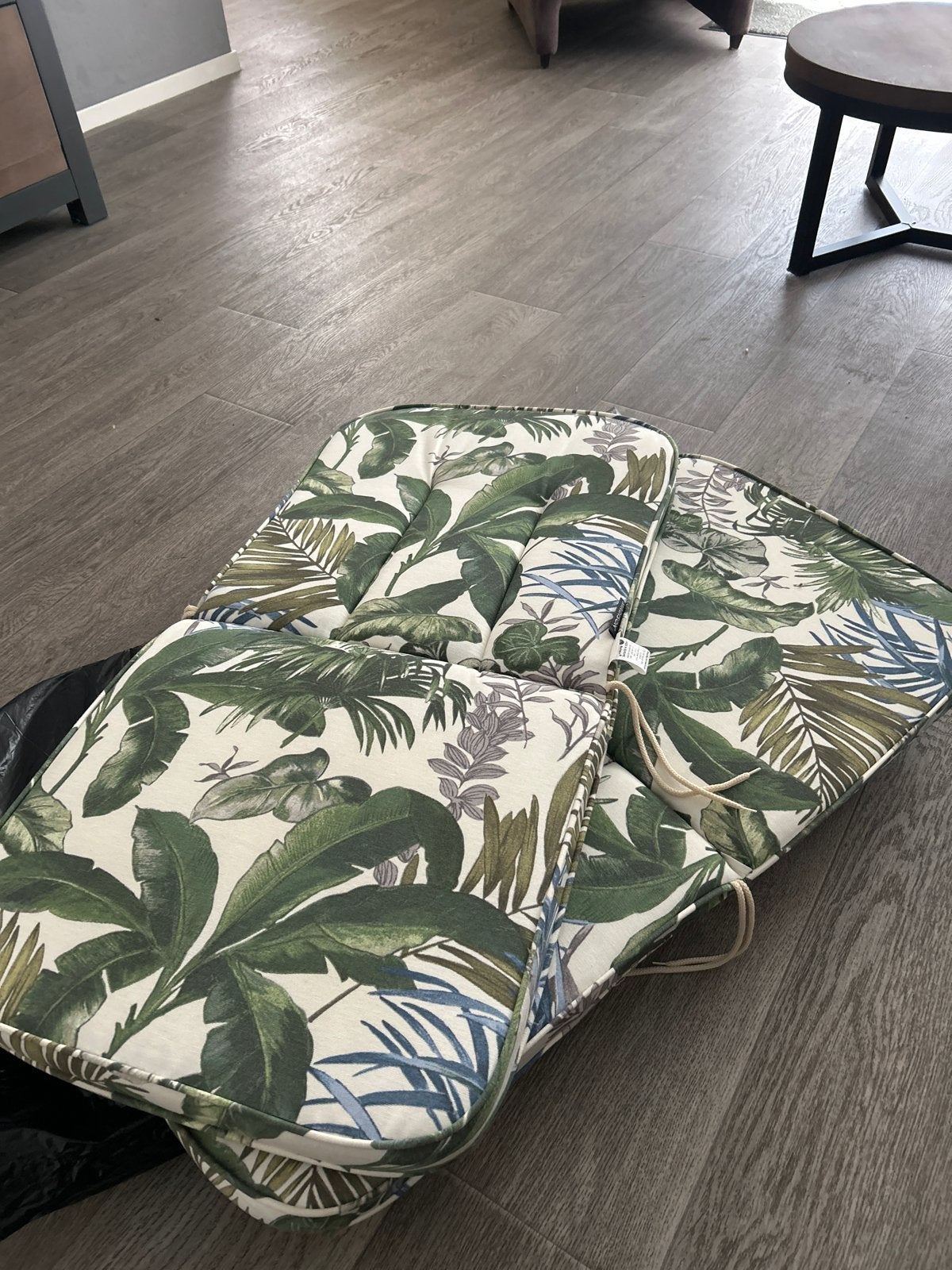 4 nette tuinstoelkussens met fris motief (Intratuin), Ophalen, Zo goed als nieuw