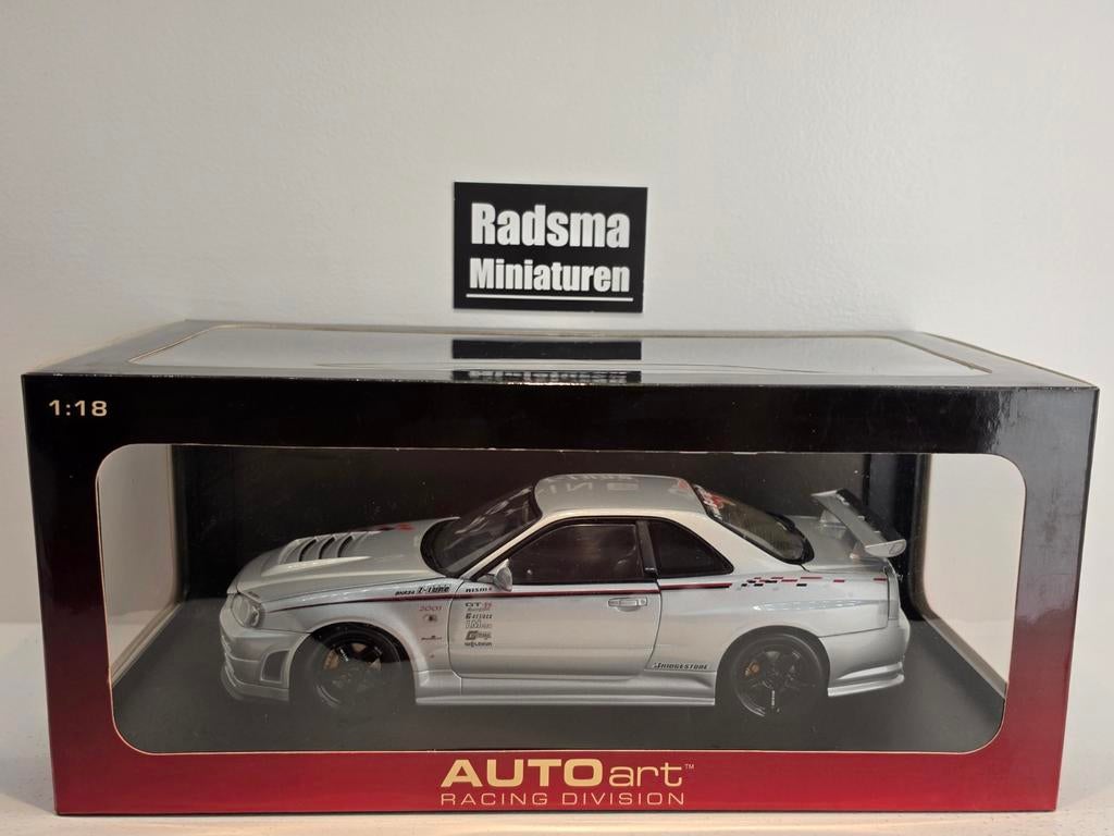 Nissan Skyline GT-R (R34) Z-Tune - 1:18 AUTOart, Auto, Autoart, Ophalen of Verzenden, Zo goed als nieuw