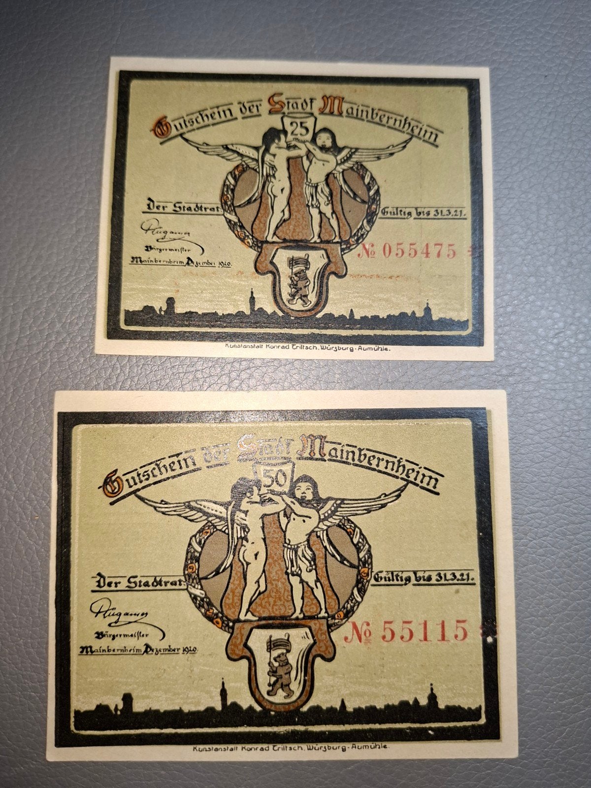 Duits Notgeld Mainbernheim Noodgeld, Ophalen of Verzenden, Duitsland