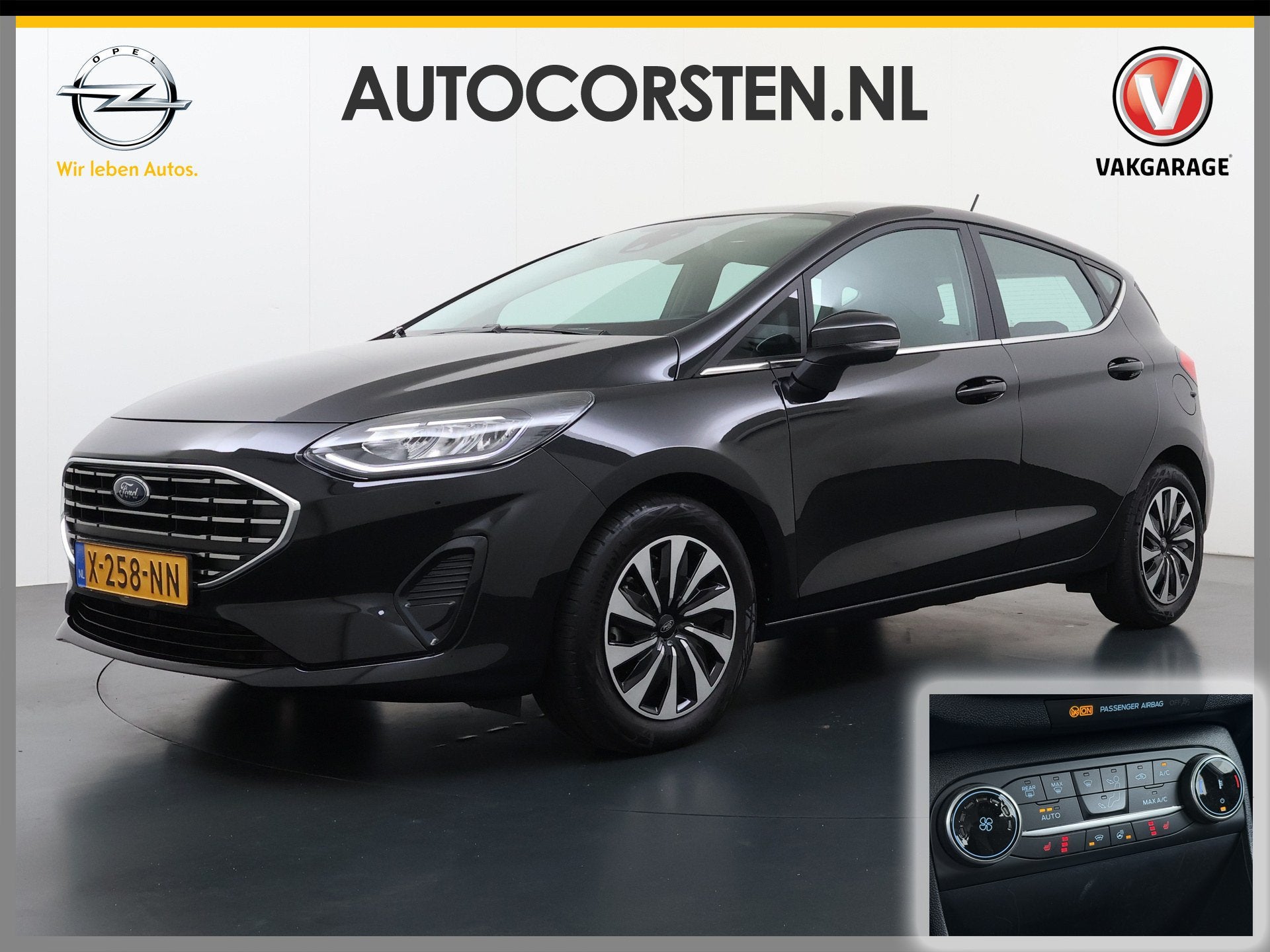 Ford Fiesta 1.0T 124PK Hybrid 5Drs Stuur+Stoel+Voorruitverwa, Voorwielaandrijving, 1133 kg, Origineel Nederlands, Bedrijf