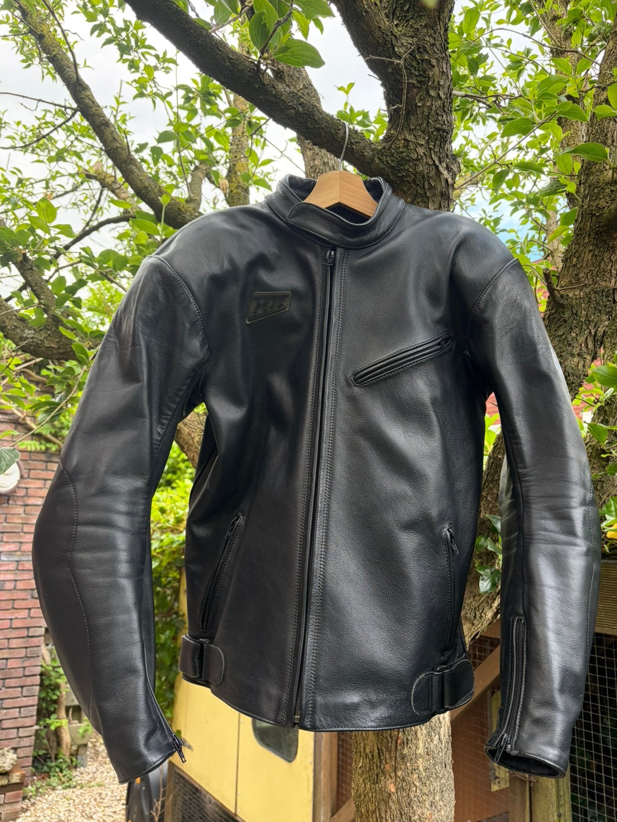 MJK motorjas, leer, classic, caferacer, Motoren, MJK Holland, Heren, Jas | leer, Ophalen of Verzenden