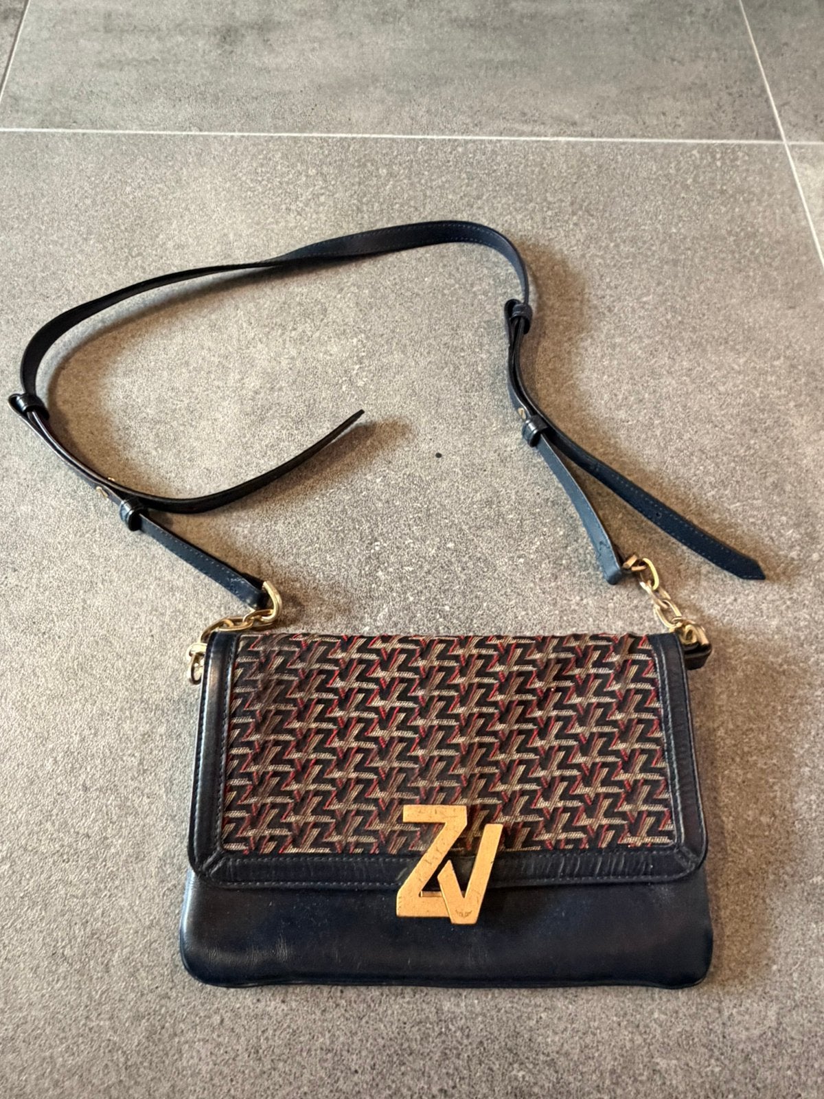 Zadig & voltaire tas, Sieraden, Tassen en Uiterlijk, Ophalen of Verzenden, Zo goed als nieuw, Blauw, Schoudertasje