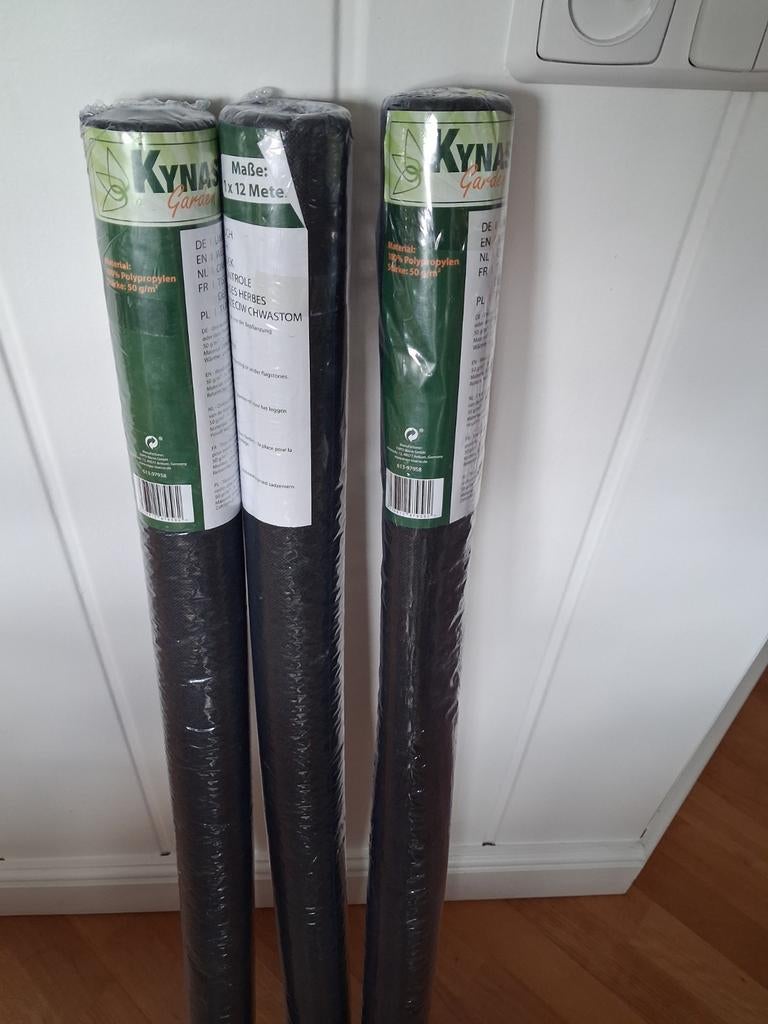 Onkruiddoek 1x12m - Nieuw 3 rollen, Ophalen of Verzenden, Nieuw, Onkruidbestrijding
