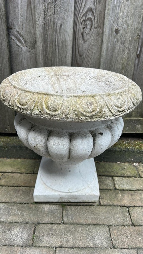 Betonnen buiten bloempot, Tuin en Terras, Bloempotten, Ophalen, Gebruikt, Rond, Tuin
