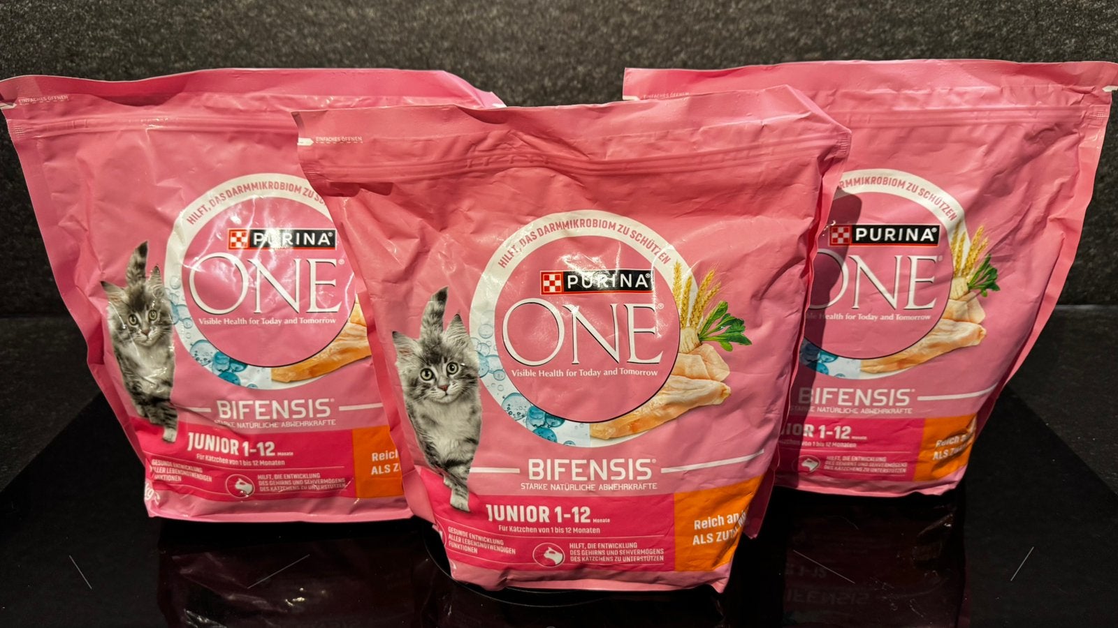 Purina one kitten / junior brokjes 3 nieuwe zakken a 1,4 kg, Ophalen of Verzenden, Kat