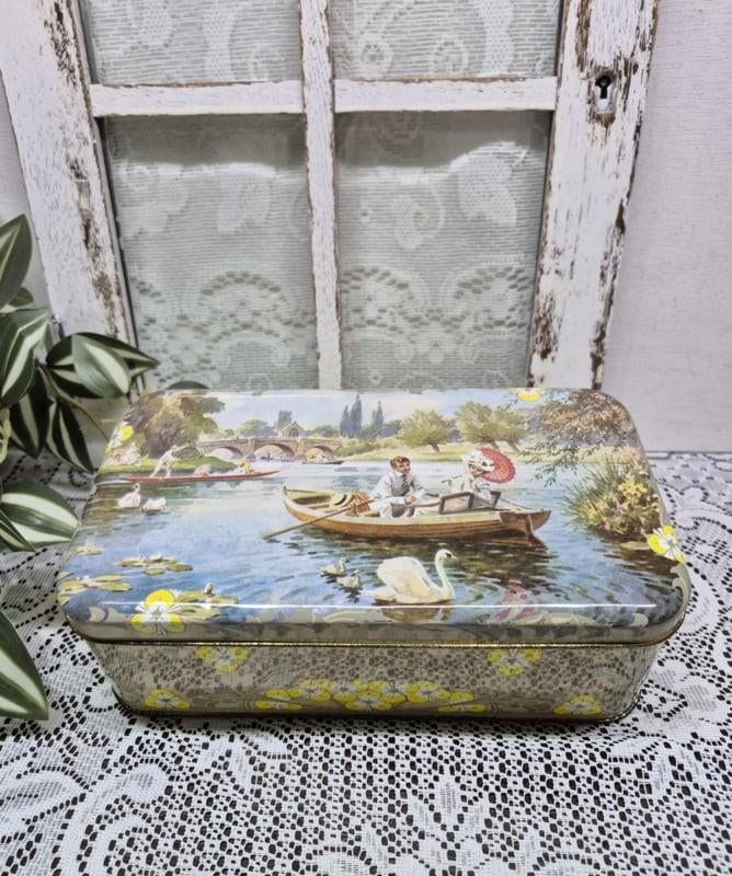 Vintage koekjestrommel, Verzamelen, Blikken, Zo goed als nieuw, Overige, Ophalen of Verzenden
