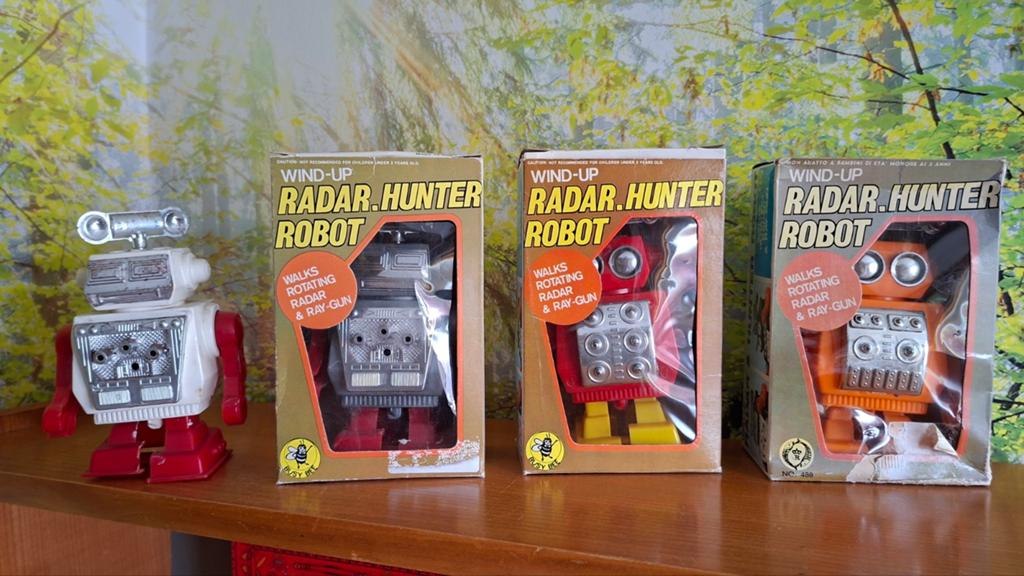 Set vintage Radar Hunter Robots 1970, Ophalen of Verzenden
