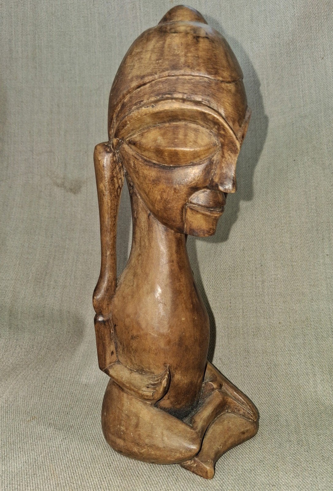 Hardhouten Afrikaans beeldje, Tokoloshe, Ophalen of Verzenden