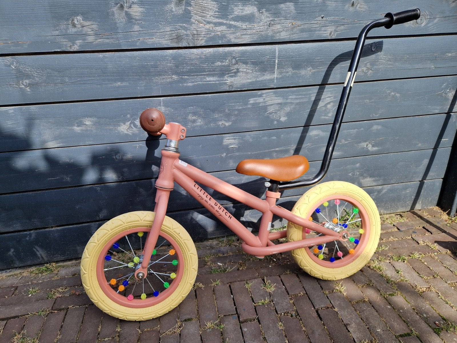 Little Dutch loopfiets met duwstang, Ophalen, Zo goed als nieuw, Minder dan 16 inch, Little Dutch