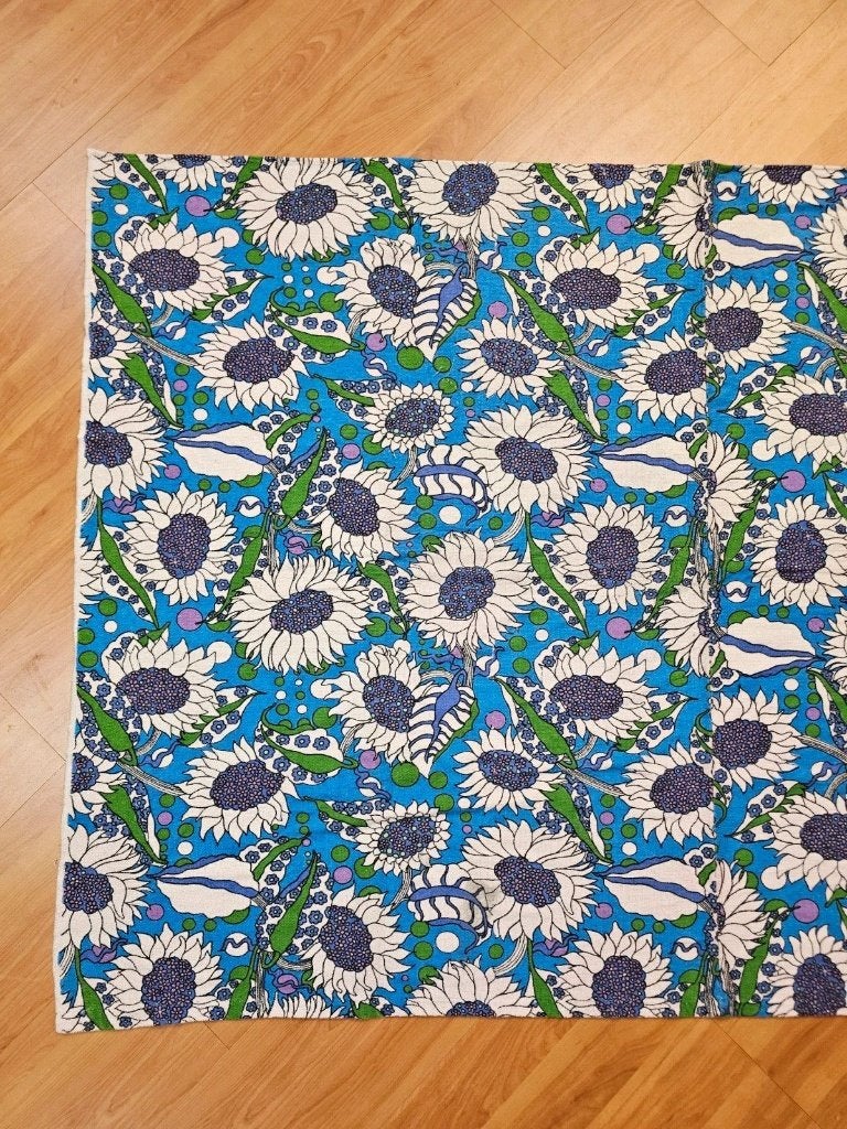 Bloemenbedekking Blauw 160/108, Blauw, 150 tot 200 cm, Ophalen of Verzenden, Zo goed als nieuw