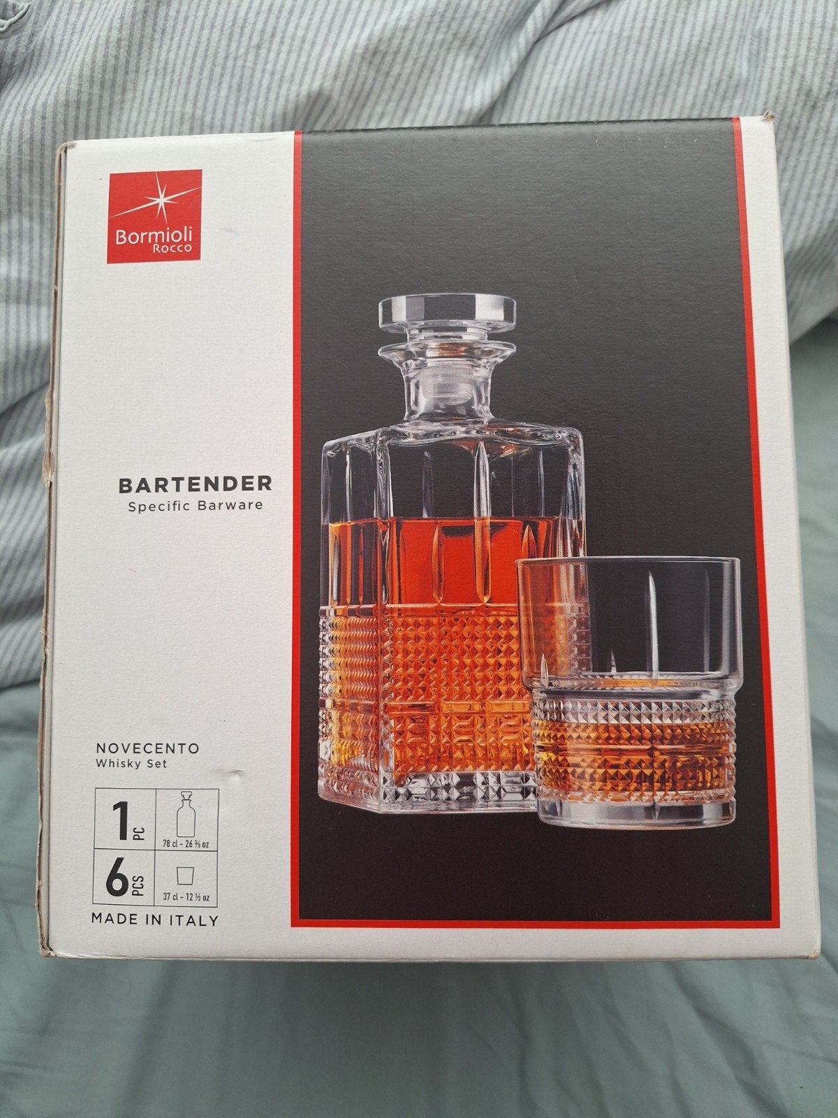 Bormioli Rocco Novecento Whisky Set Nieuw!, Ophalen of Verzenden
