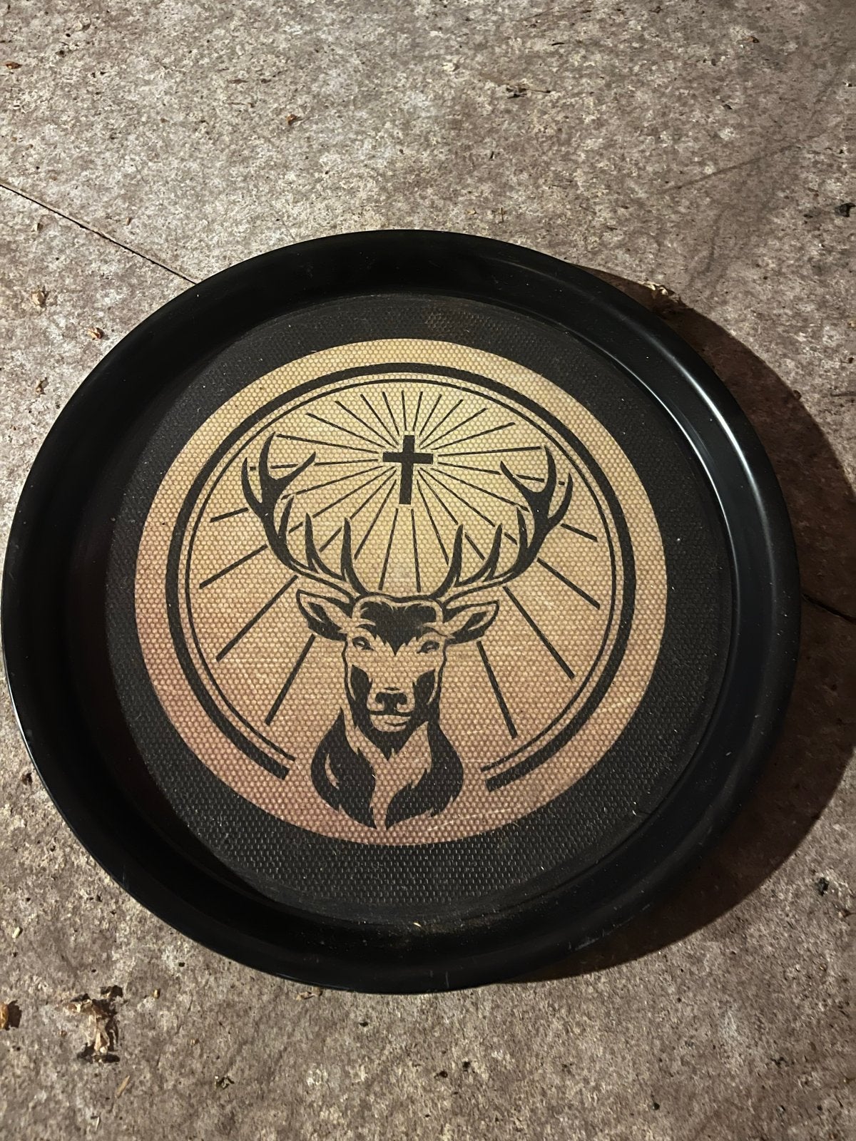Jagermeister dienblad met antislip rubberen ondergrond, Ophalen of Verzenden, Nieuw, Zwart, Kunststof