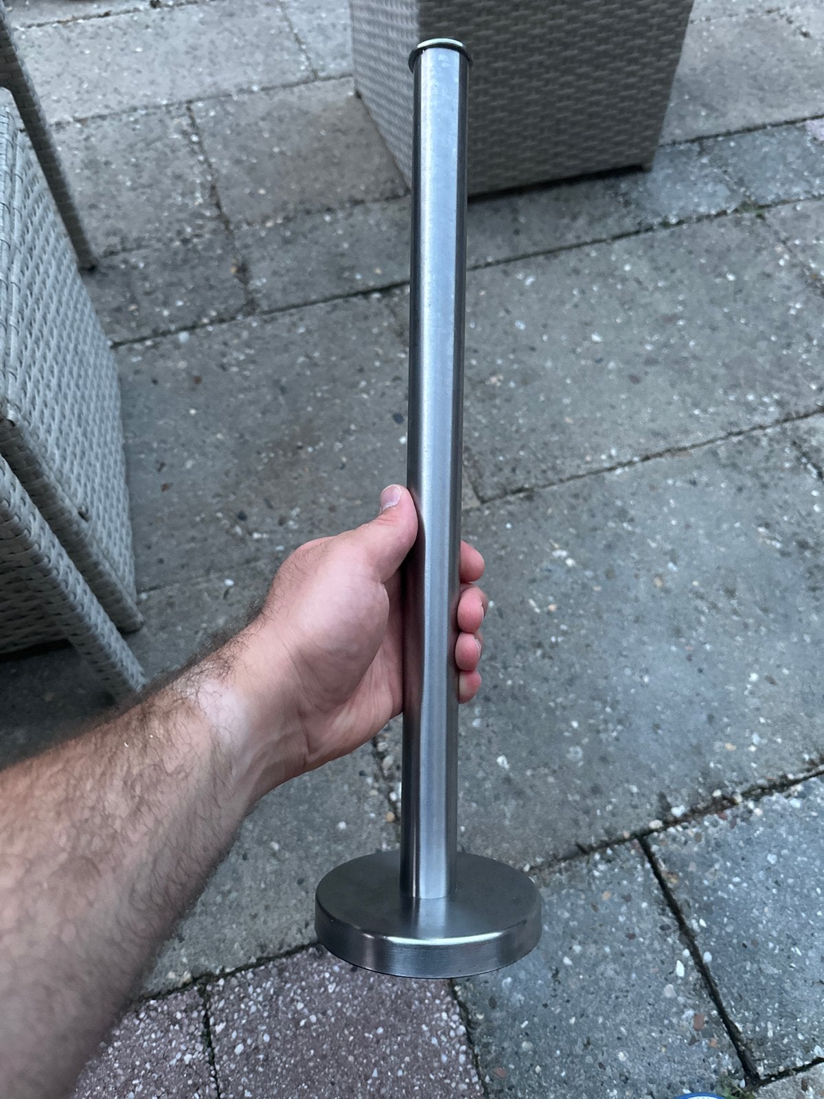 IKEA Grundtal Wcrolhouder - Zilver/Aluminium - 46cm, Ophalen, Gebruikt, Zilver, Metaal
