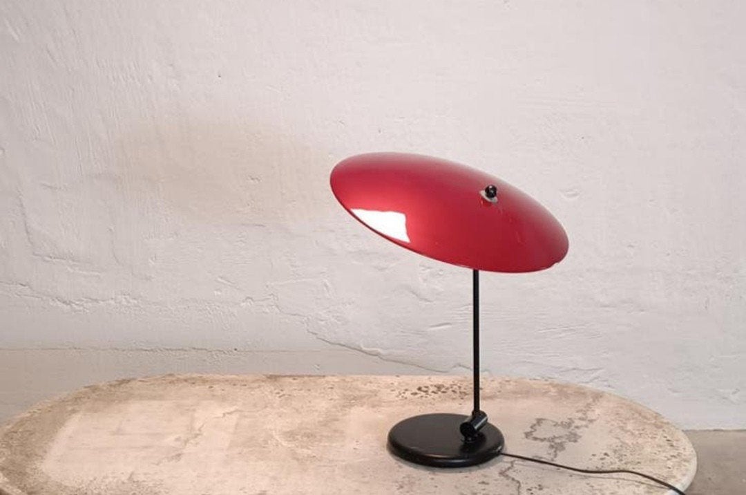 Vintage postmodern Memphis Milano stijl tafellamp, Tweedehands, Tweedehands, Ophalen of Verzenden, Tweedehands