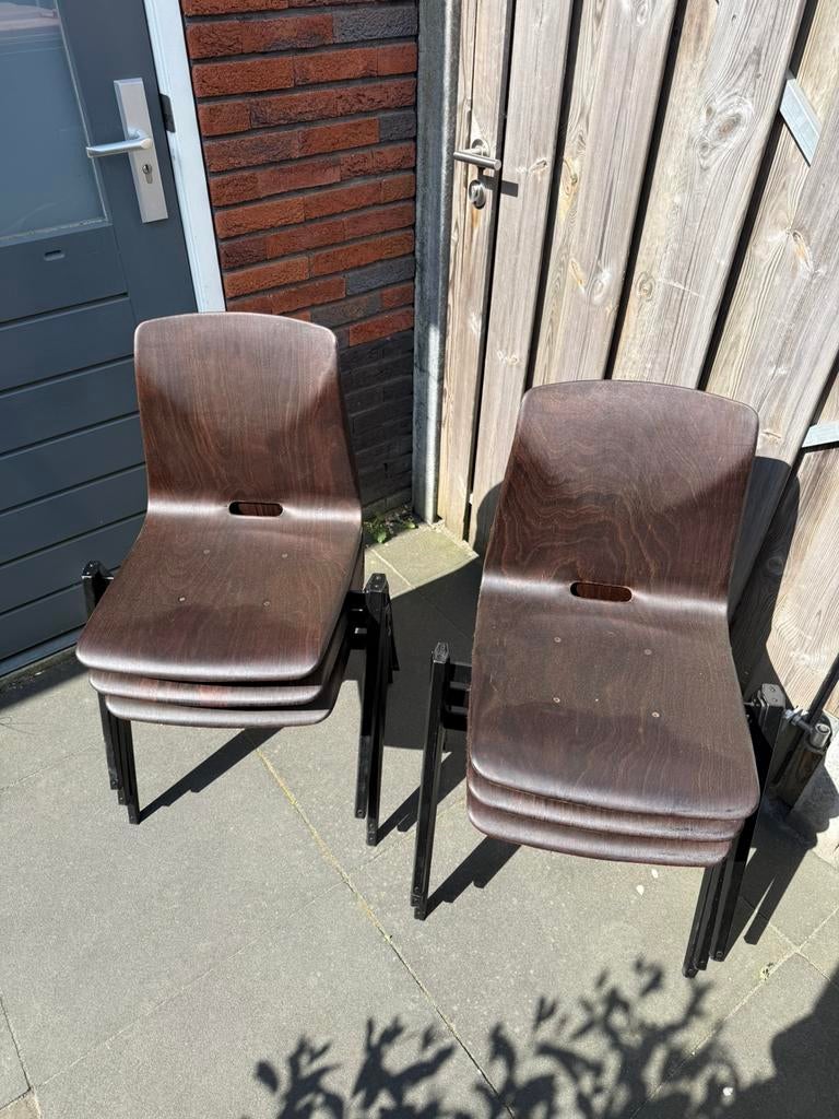 Galvanitas s22 stoelen, Huis en Inrichting, Stoelen, Zo goed als nieuw, Hout, Bruin, Ophalen of Verzenden