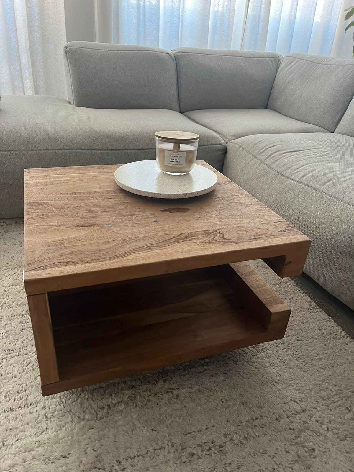 Salontafel, Ophalen, Gebruikt, Vierkant, 50 tot 100 cm