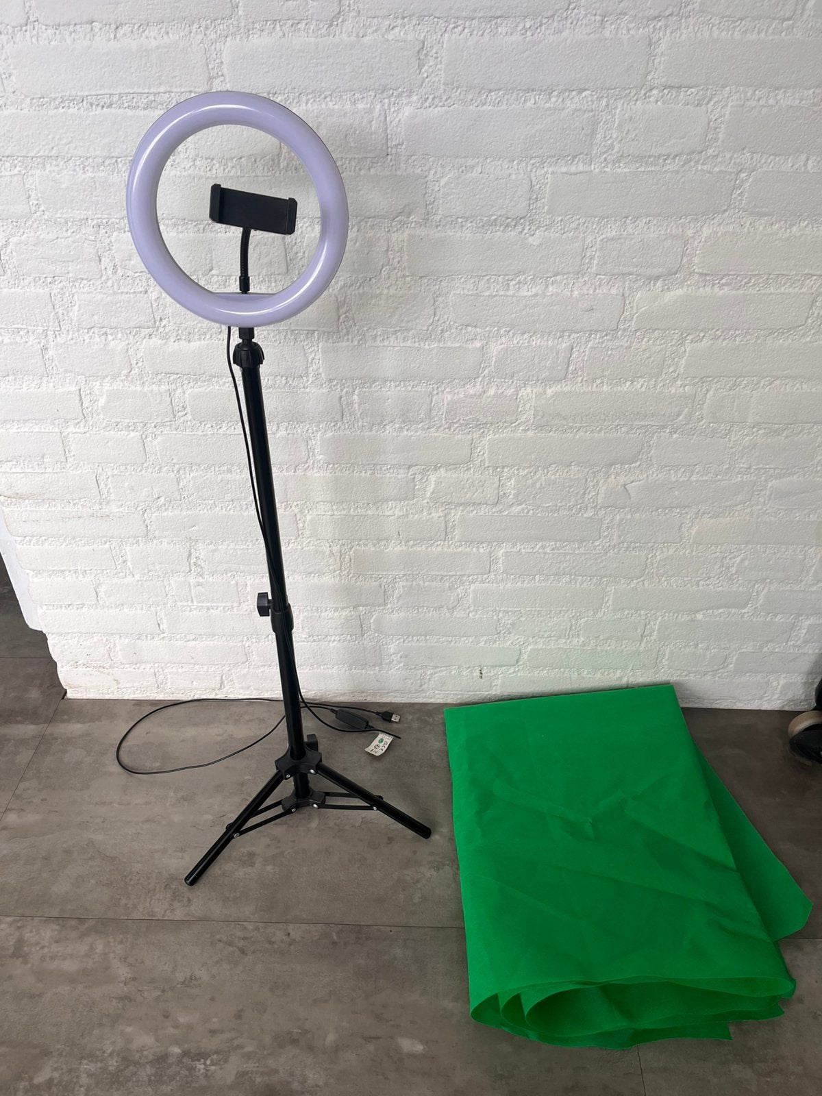 Ringlamp met green screen studio creator, Ophalen, Zo goed als nieuw, Overige merken, Complete fotostudio