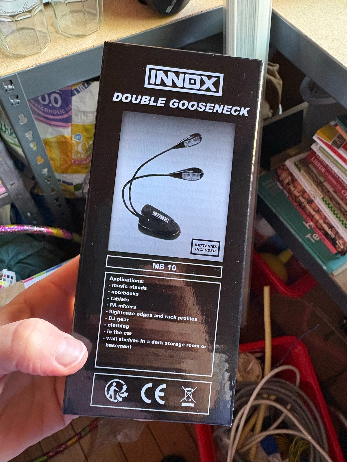 Innox MB 10 Dubbele Zwanenhals LED Lamp met Klem, Ophalen of Verzenden, Nieuw, Licht, Kleur