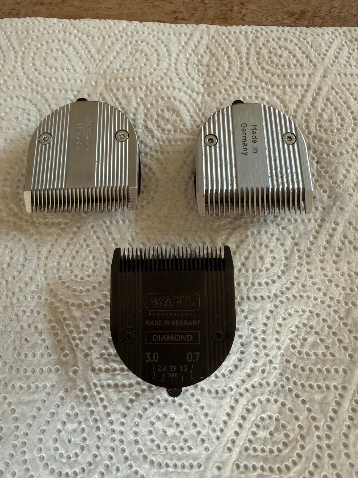 3 x clipper blades Wahl, Verzenden, Gebruikt, Overige disciplines