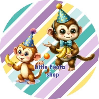 lf934 icing frosting aapjes 19cm eetbare taart print, Ophalen of Verzenden, Nieuw, Taarten, Versiering