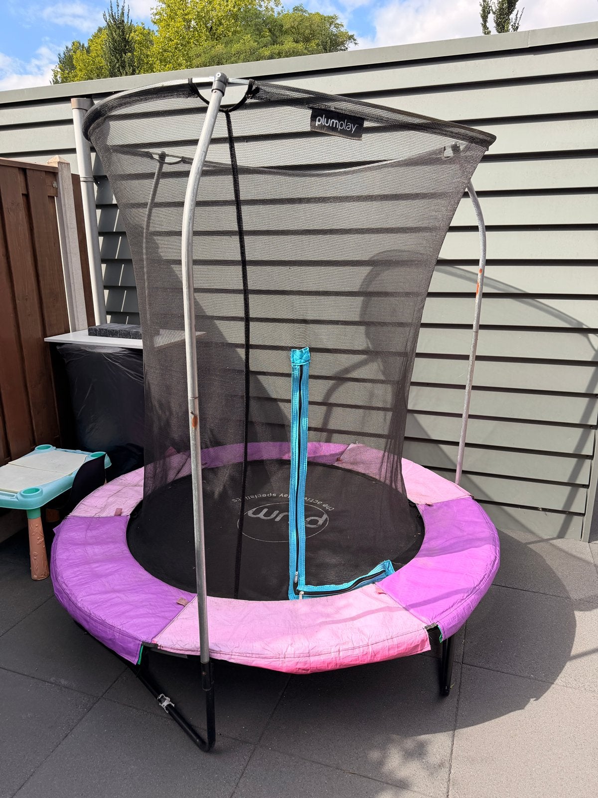 Trampoline 180 PLUM, Ophalen, Gebruikt