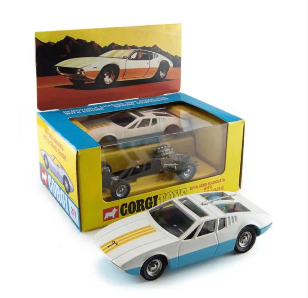 Ghia 5000 Mangusta De Tomaso Chassis Corgi NEW 1/44 # 271, Verzenden, Nieuw, Auto, Corgi