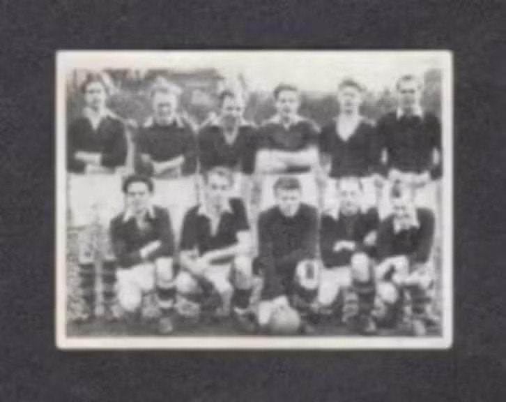 Voetbalplaatje Borne 1951-1952., Ophalen of Verzenden, Zo goed als nieuw