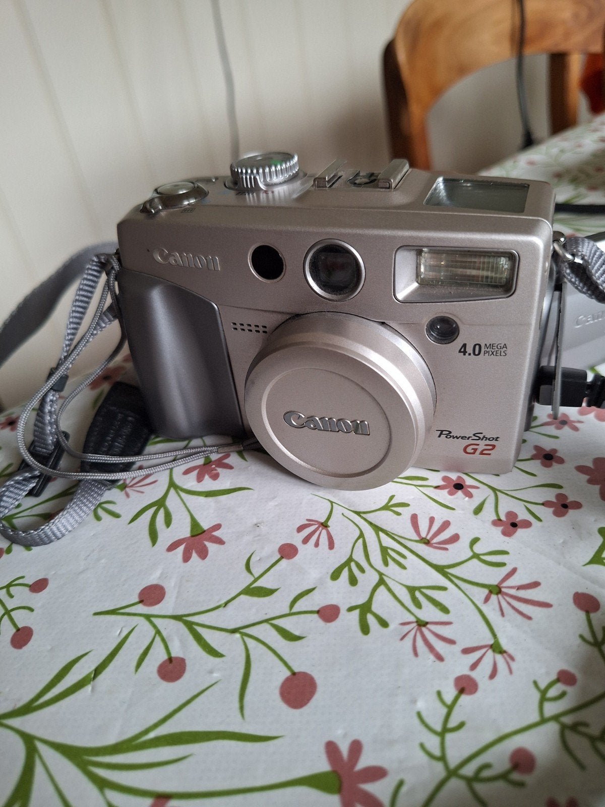 Canon PowerShot G2 4.0 MP Digitale Camera met Nekband, Ophalen, Gebruikt, Canon, Ingebouwde flitser