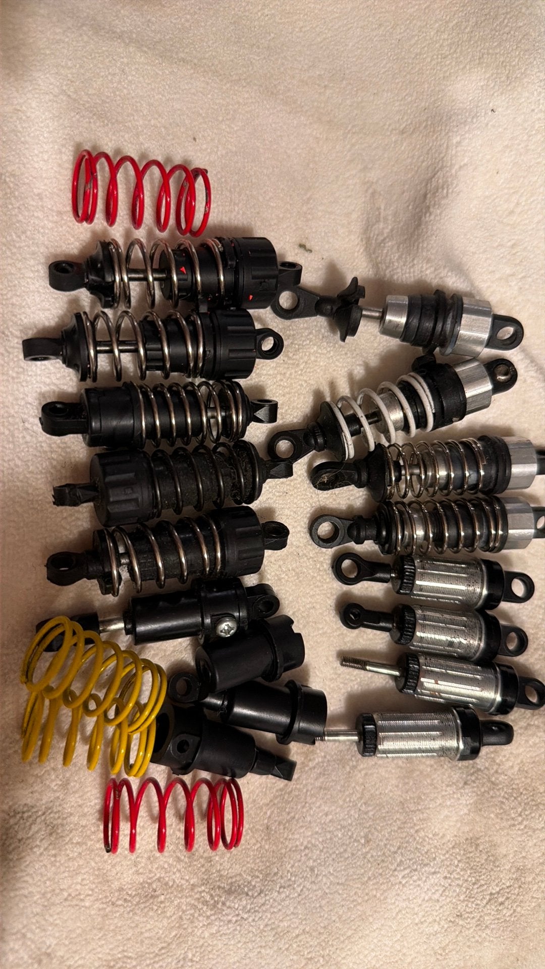 Tamiya tuning shoks nu 12,50  inkl post alles op foto, Hobby en Vrije tijd, Elektro, B, Gebruikt, Ophalen of Verzenden